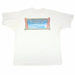 Vintage Longboards Rule T Shirt Mens Size 2XL White 90s Surfing Made In USA